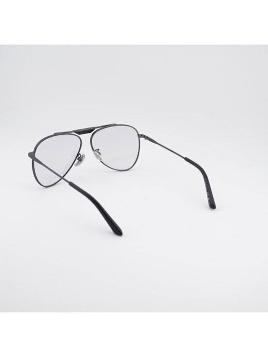 Balenciaga BB0244S 004 Sunglasses Gunmetal Aviator Frame, Light Grey Lenses main image 6
